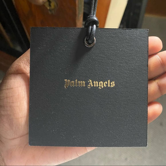 SOLD -Palm Angels Military Green Classic Logo Over T-Shirt - Picture 10 of 11